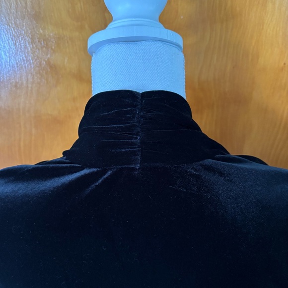 Velvet cardigan Susan Graver waterfall cascade black - Picture 13 of 14